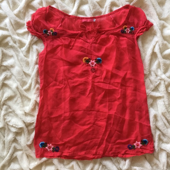Johnny Was Tops - Johnny Was Embroidered Top